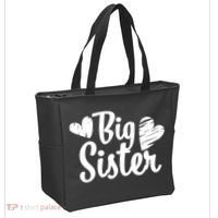 Big Sister Cute Logo Tote Bag thumb 2