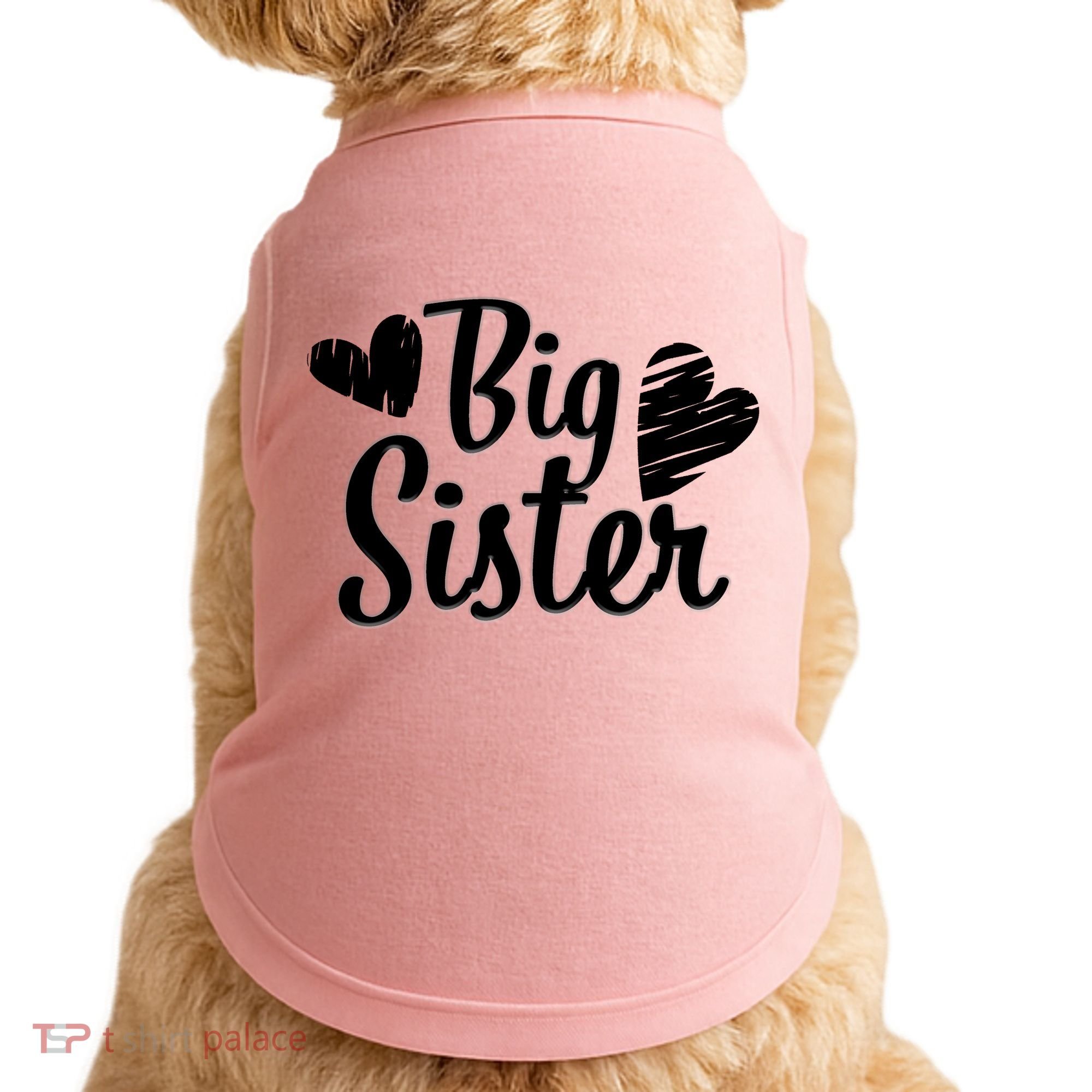 Big Sister Cute Logo Doggie Tank