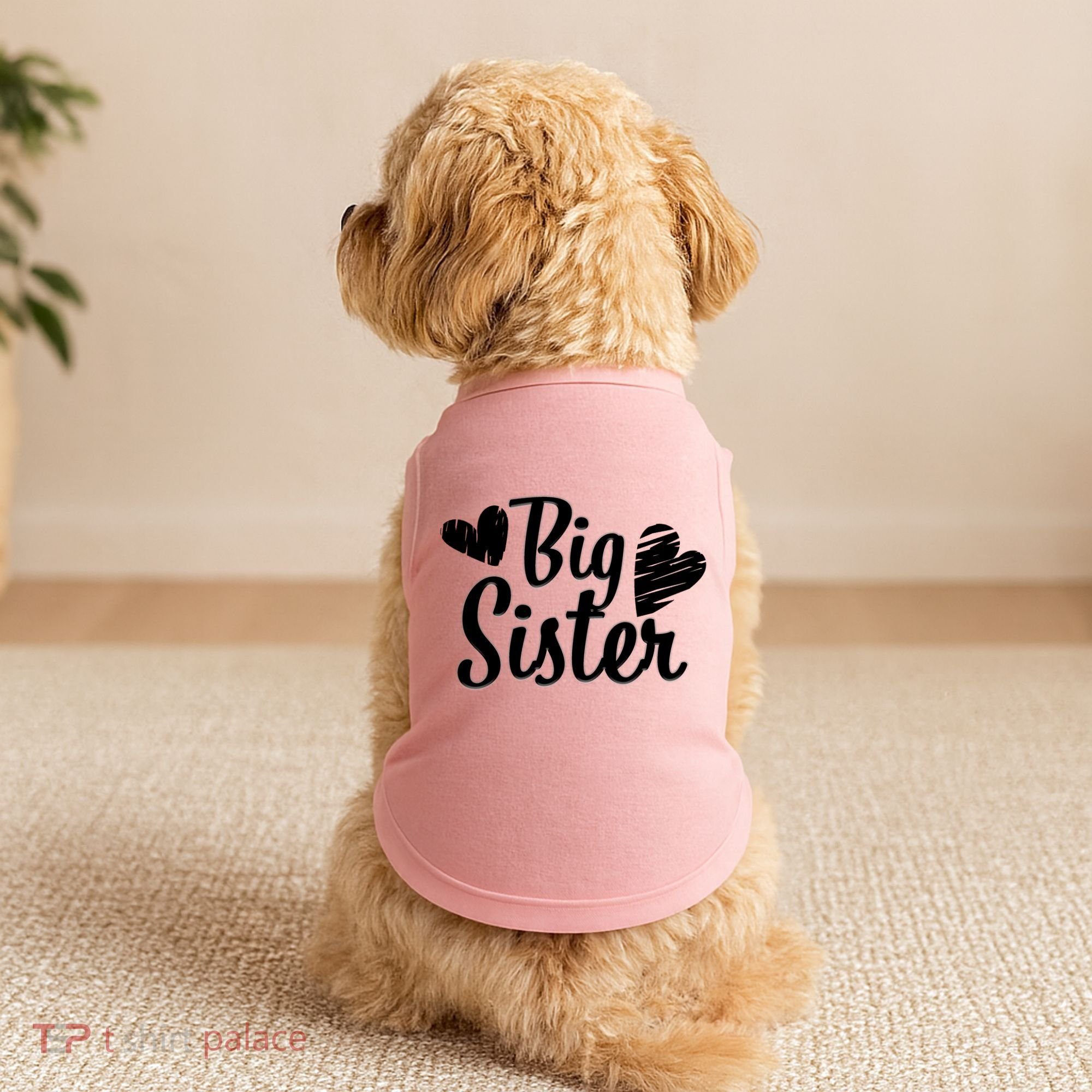 Big Sister Cute Logo Doggie Tank