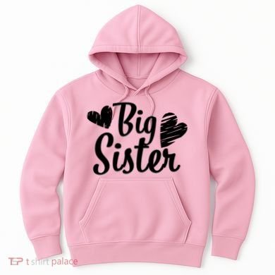 Big Sister Cute Logo Hoodie
