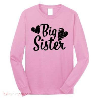 Big Sister Cute Logo Long Sleeve Shirt