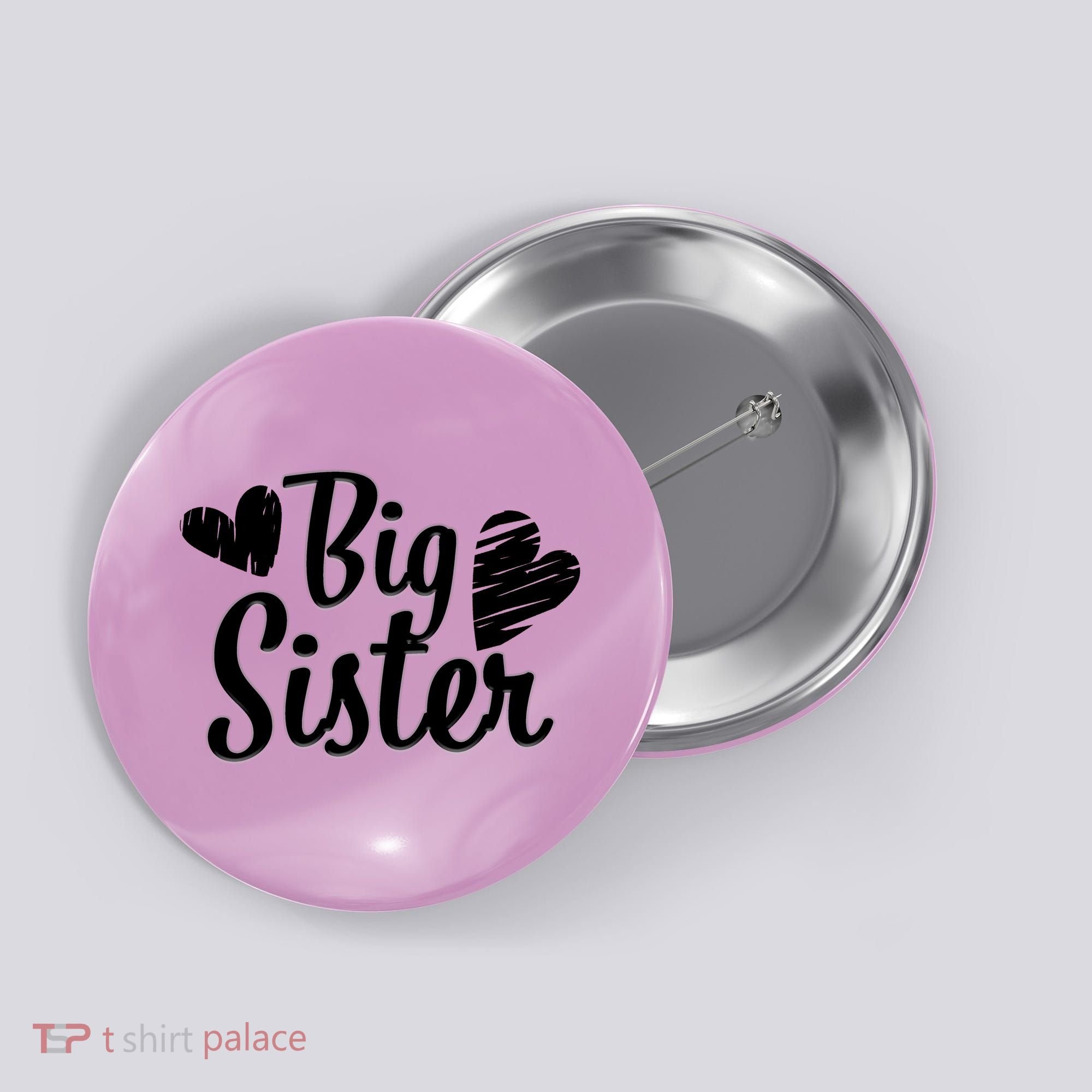 Big Sister Cute Logo Button