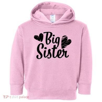 Big Sister Cute Logo Toddler Hoodie