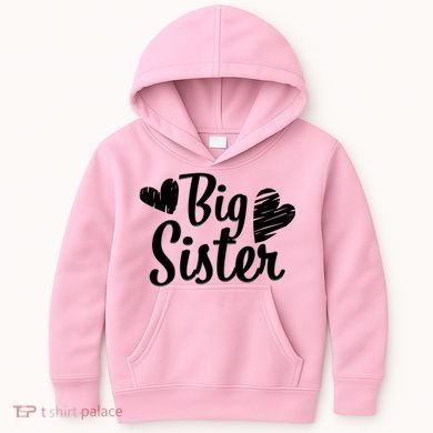 Big Sister Cute Logo Kids Hoodie