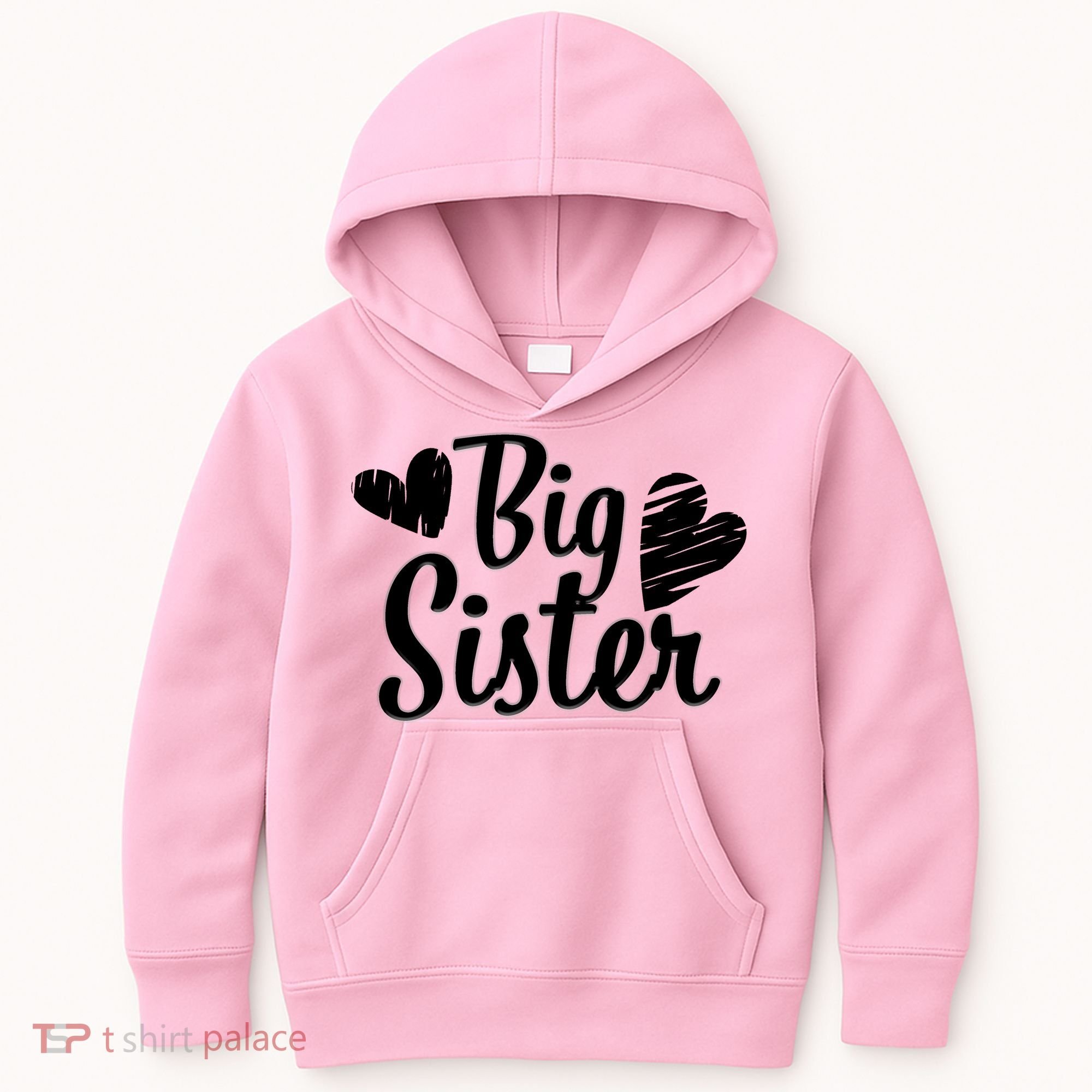 Big Sister Cute Logo Kids Hoodie