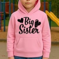 Big Sister Cute Logo Kids Hoodie thumb 2