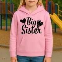 Big Sister Cute Logo Kids Hoodie thumb 3