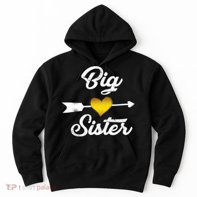 Big Sister Golden Arrow Heart Hoodie