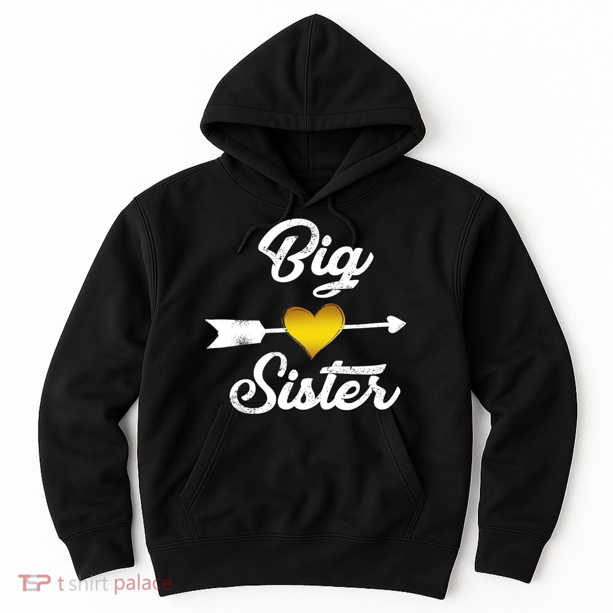Big Sister Golden Arrow Heart Hoodie