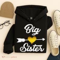 Big Sister Golden Arrow Heart Hoodie thumb 4