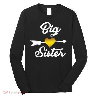 Big Sister Golden Arrow Heart Long Sleeve Shirt