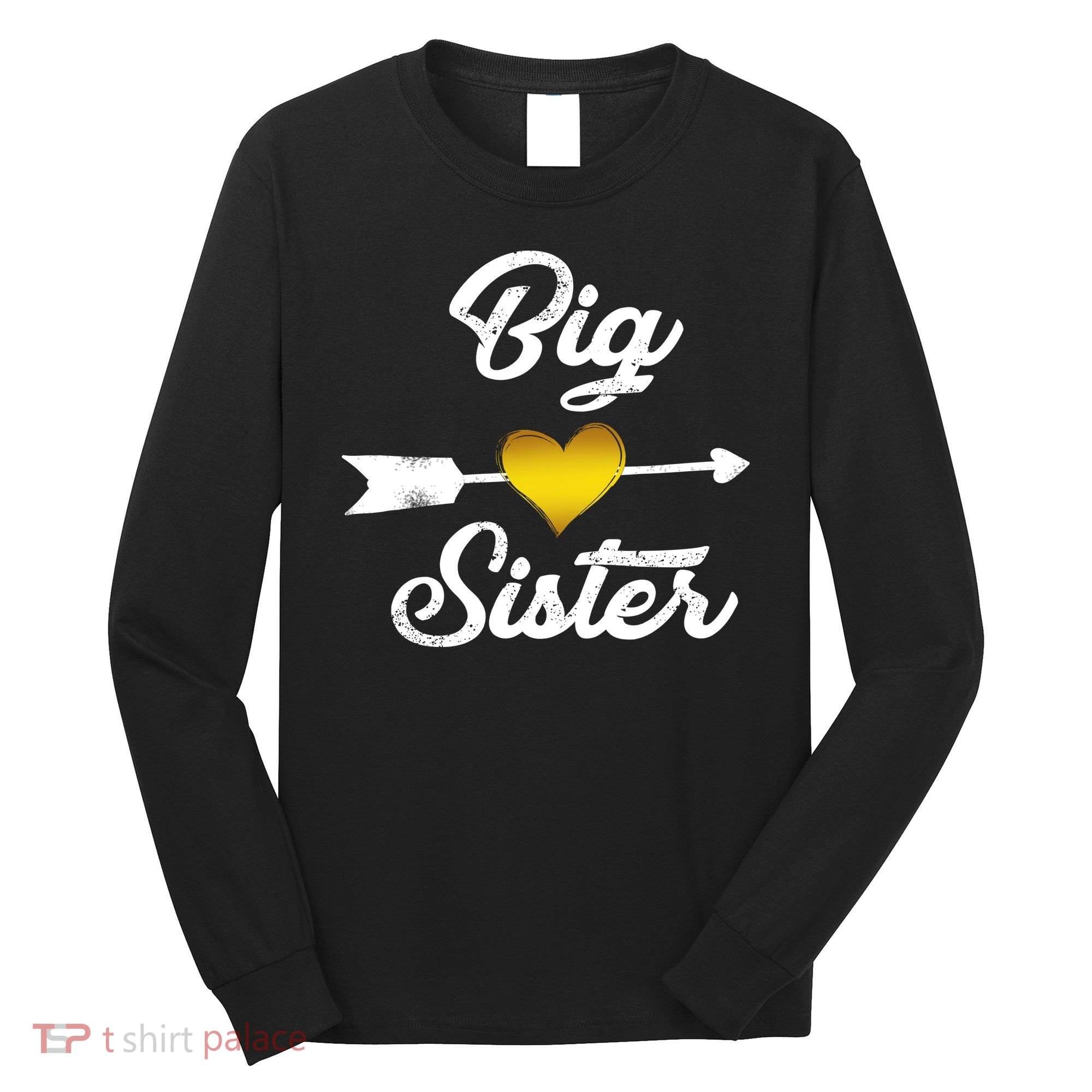 Big Sister Golden Arrow Heart Long Sleeve Shirt