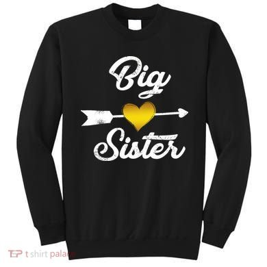 Big Sister Golden Arrow Heart Sweatshirt