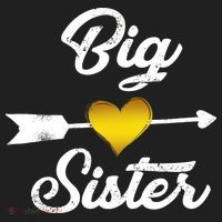 Big Sister Golden Arrow Heart Beanie thumb 2