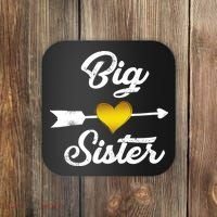 Big Sister Golden Arrow Heart Coaster thumb 0
