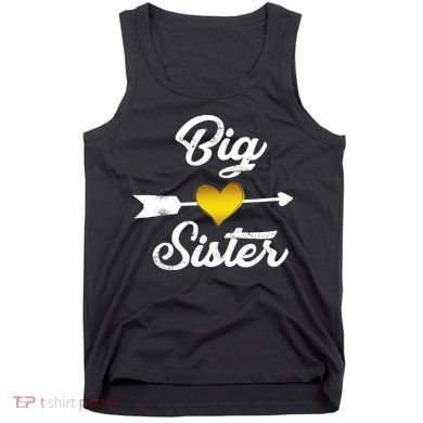 Big Sister Golden Arrow Heart Tank Top