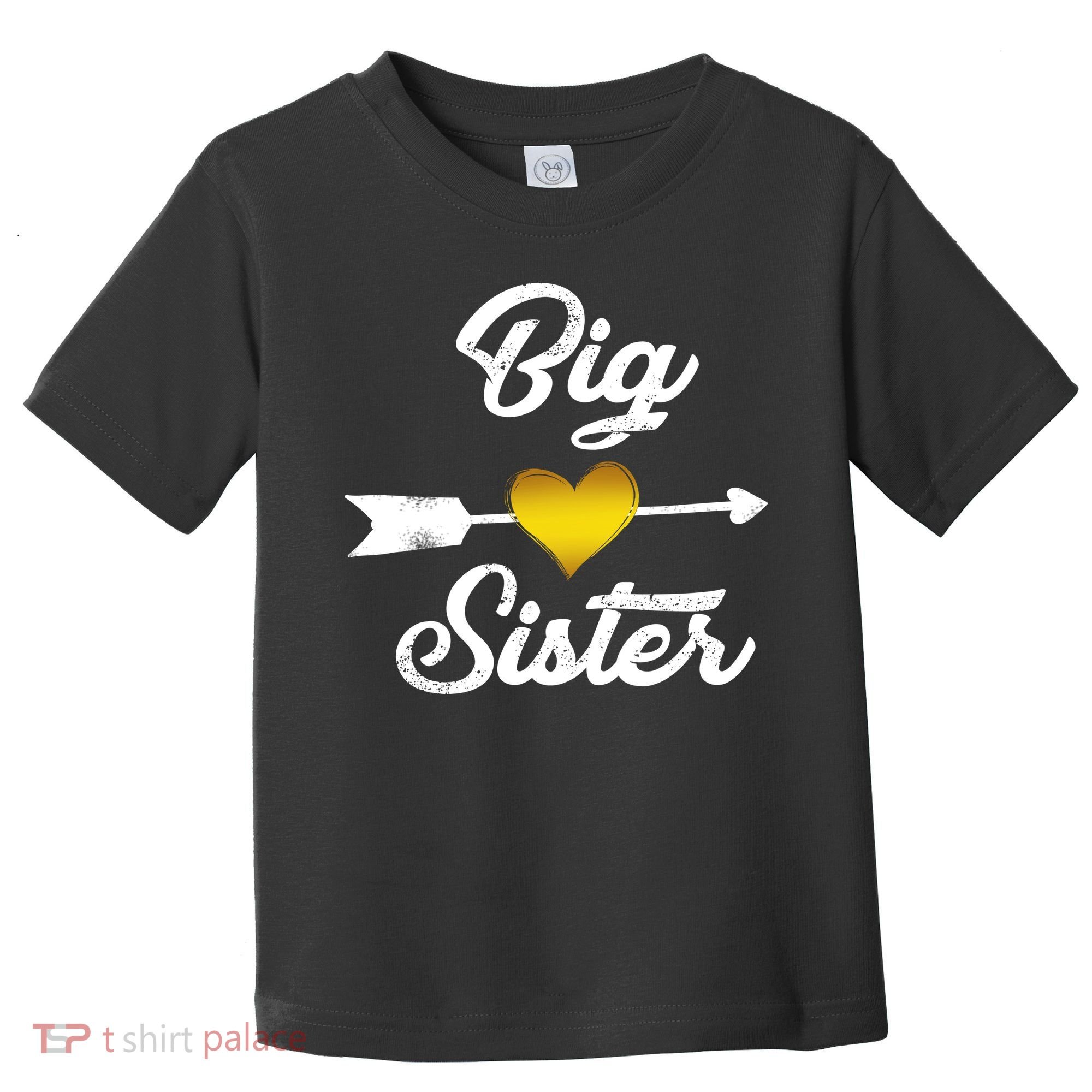 Big Sister Golden Arrow Heart Toddler T-Shirt