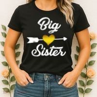 Big Sister Golden Arrow Heart Women's T-Shirt thumb 2