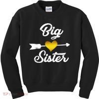 Big Sister Golden Arrow Heart Kids Sweatshirt thumb 0