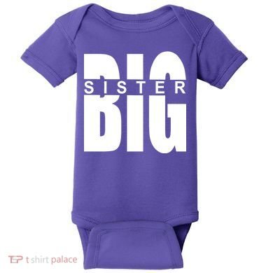 Big Sister Logo Baby Bodysuit