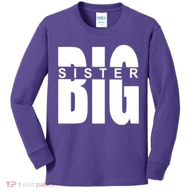 Big Sister Logo Kids Long Sleeve Shirt
