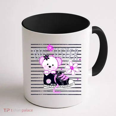 Big Sister Teddy Bear Coffee Mug back