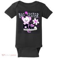Big Sister Teddy Bear Baby Bodysuit thumb 0