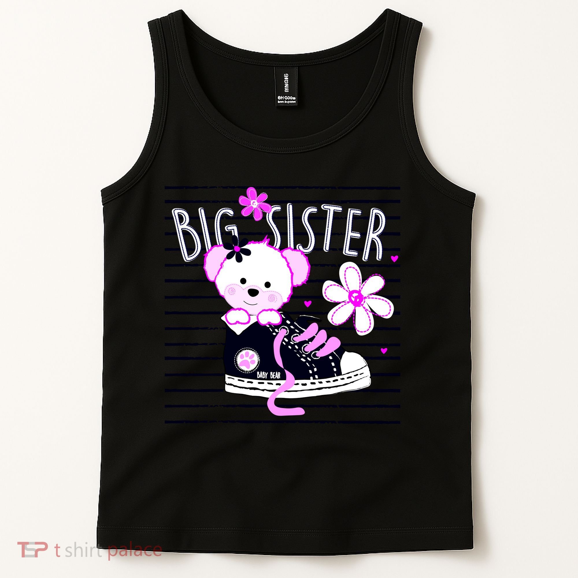 Big Sister Teddy Bear Tank Top