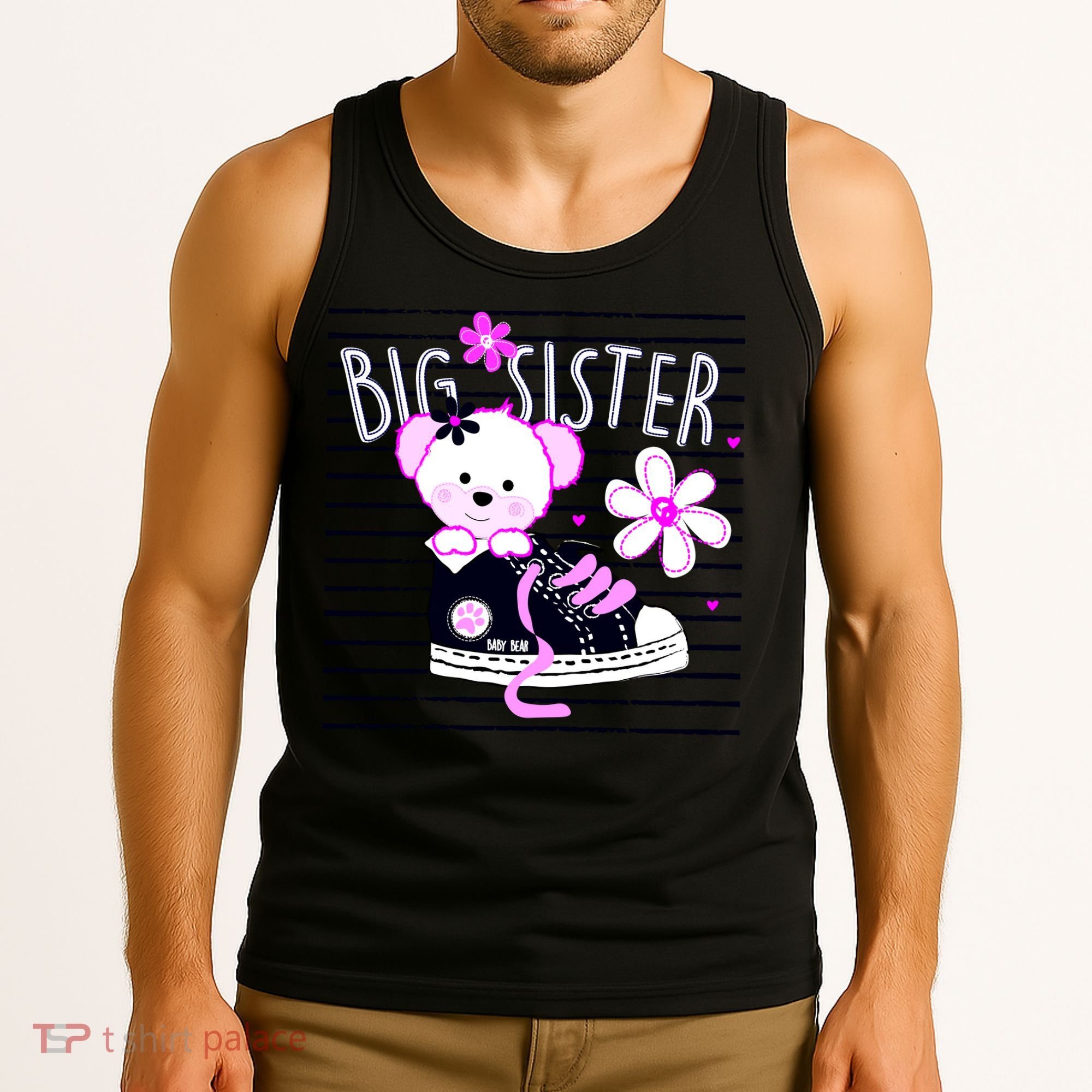 Big Sister Teddy Bear Tank Top