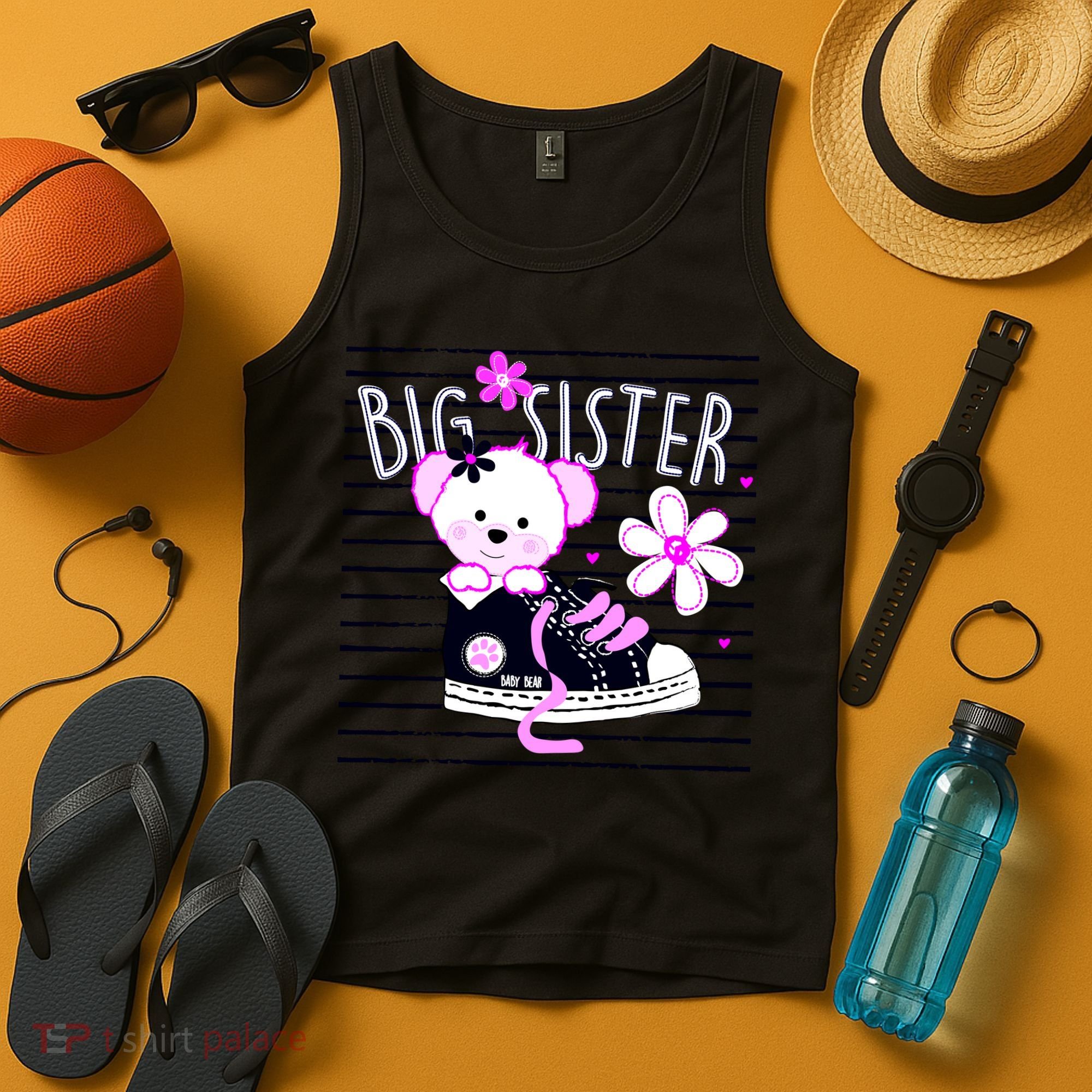 Big Sister Teddy Bear Tank Top