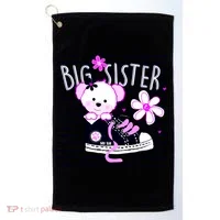 Big Sister Teddy Bear Golf Towel thumb 0