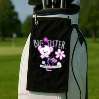 Big Sister Teddy Bear Golf Towel thumb 2