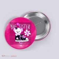 Big Sister Teddy Bear Button thumb 0