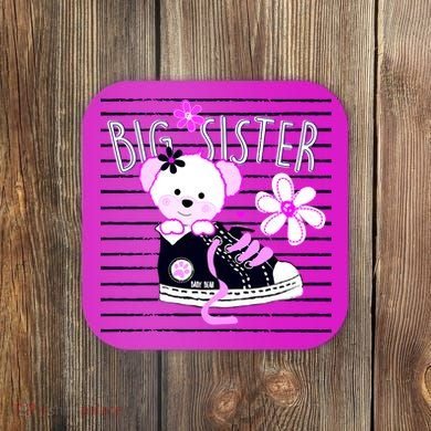 Big Sister Teddy Bear Coaster