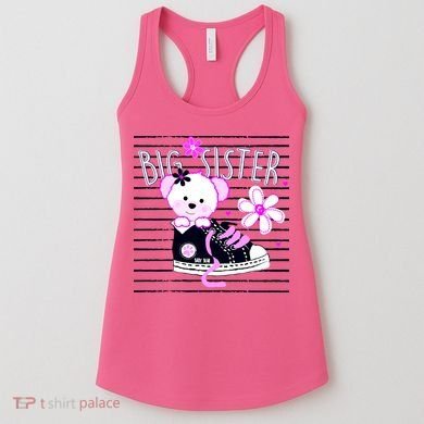 Big Sister Teddy Bear Women's Tank Top