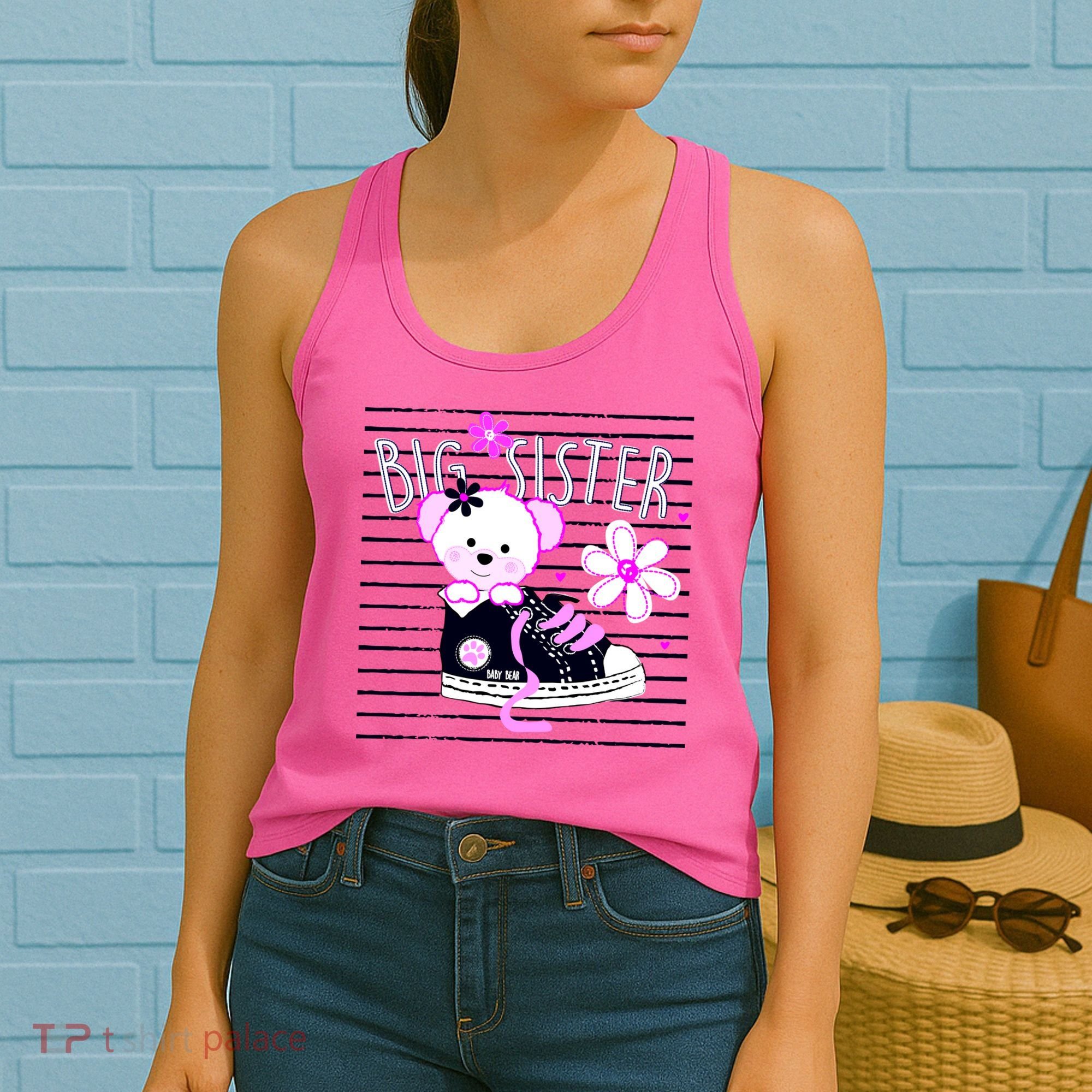 Big Sister Teddy Bear Women's Tank Top