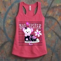 Big Sister Teddy Bear Women's Tank Top thumb 3