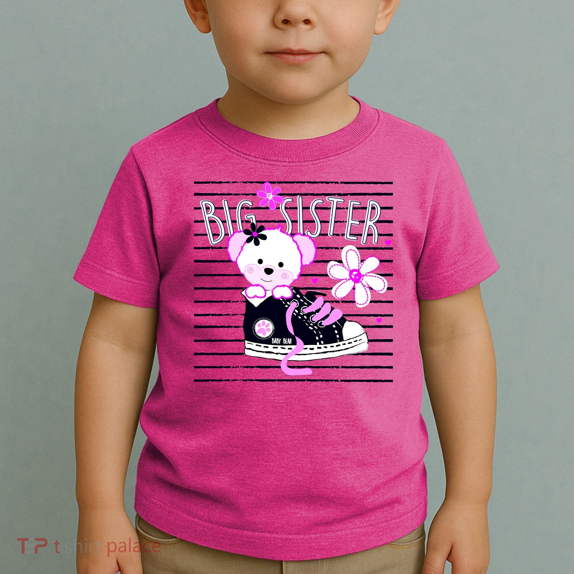 Big Sister Teddy Bear Toddler T-Shirt