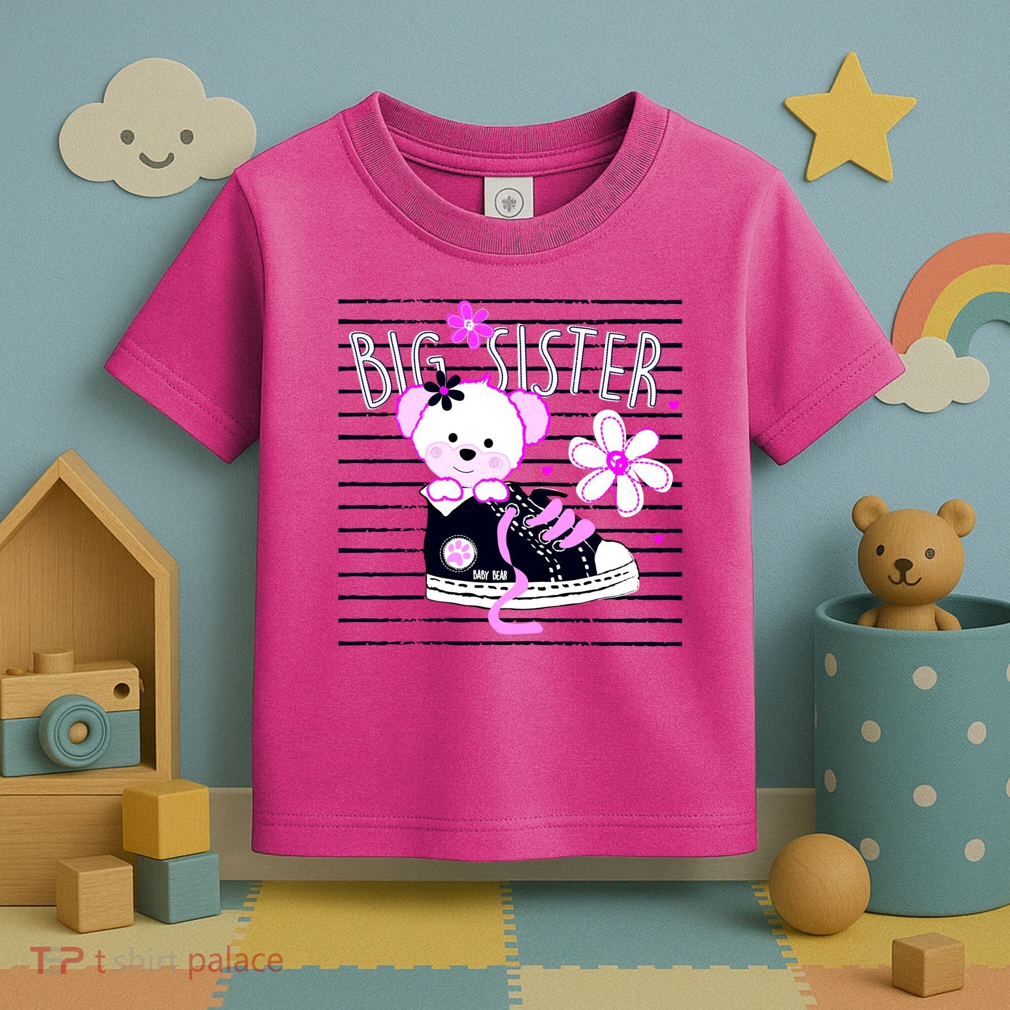 Big Sister Teddy Bear Toddler T-Shirt