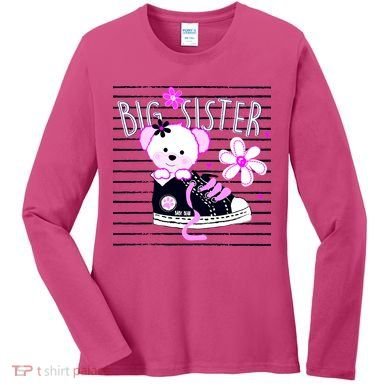 Big Sister Teddy Bear Women's Long Sleeve Shirt