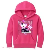 Big Sister Teddy Bear Kids Hoodie thumb 0