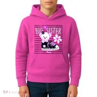 Big Sister Teddy Bear Kids Hoodie thumb 4