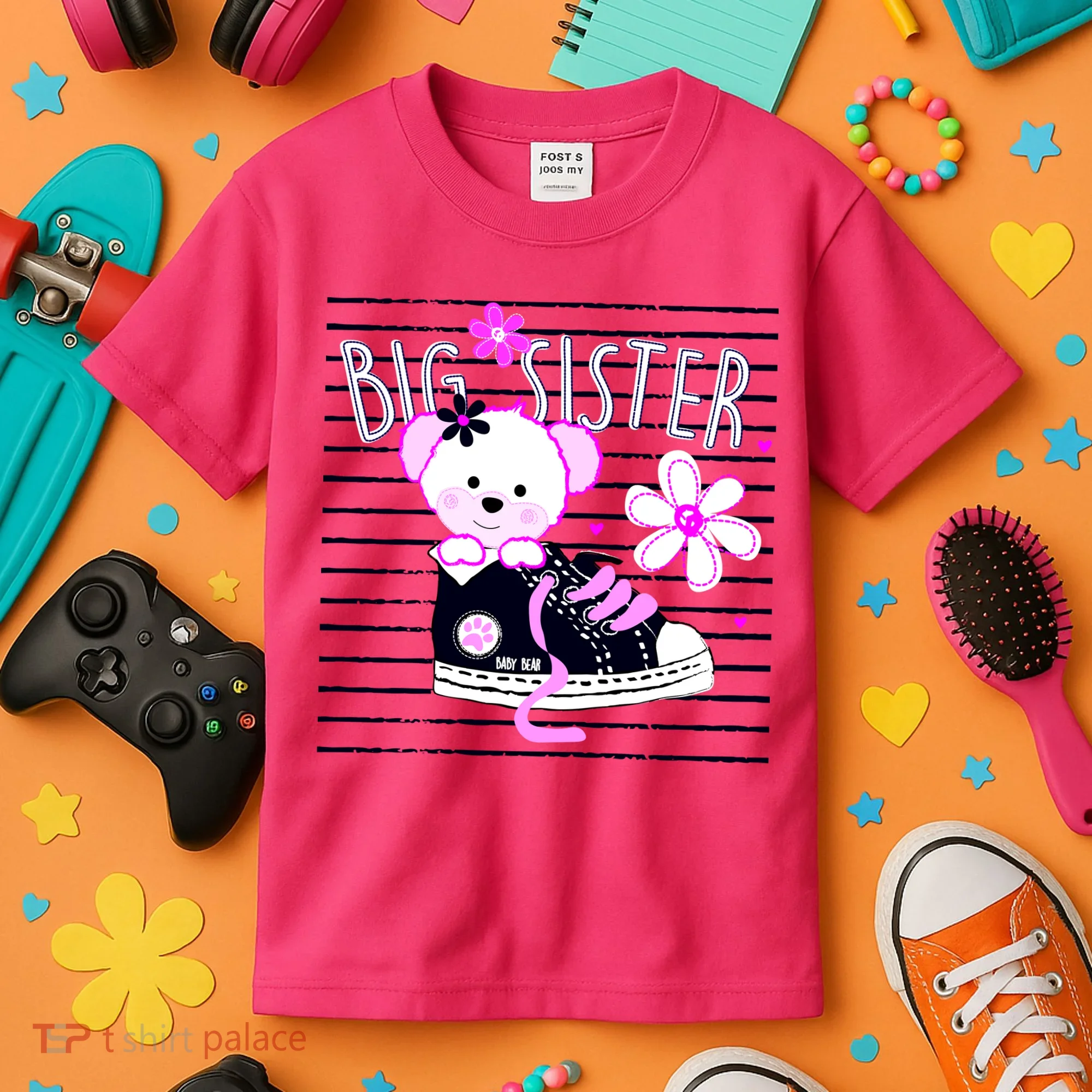 Big Sister Teddy Bear Kids T-Shirt
