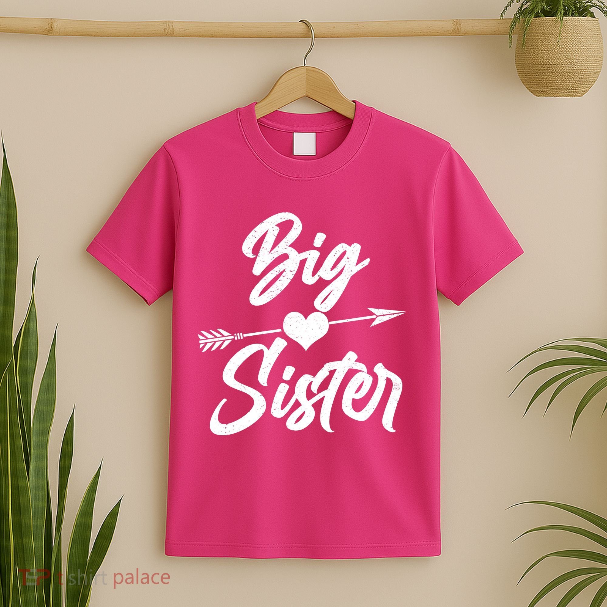 Big Sister Vintage Heart Arrow T-Shirt