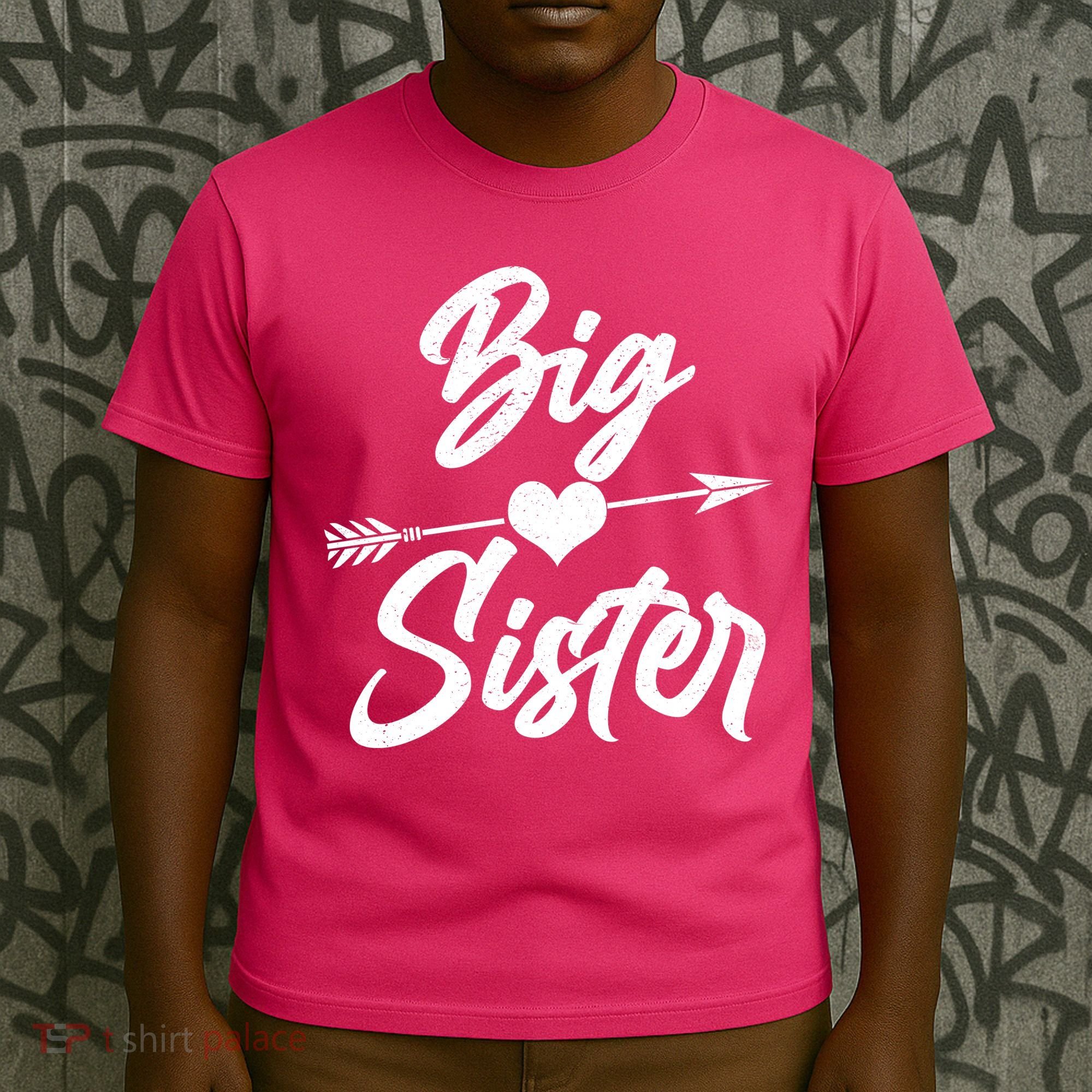 Big Sister Vintage Heart Arrow T-Shirt