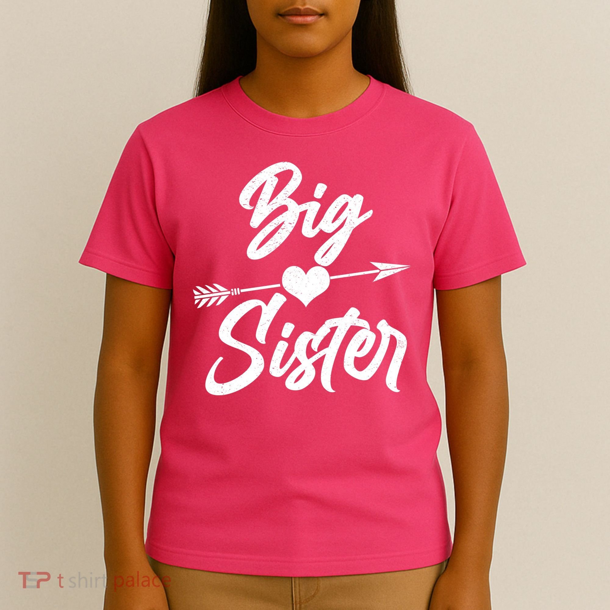 Big Sister Vintage Heart Arrow T-Shirt