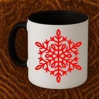Big Snowflakes Christmas Coffee Mug thumb 2