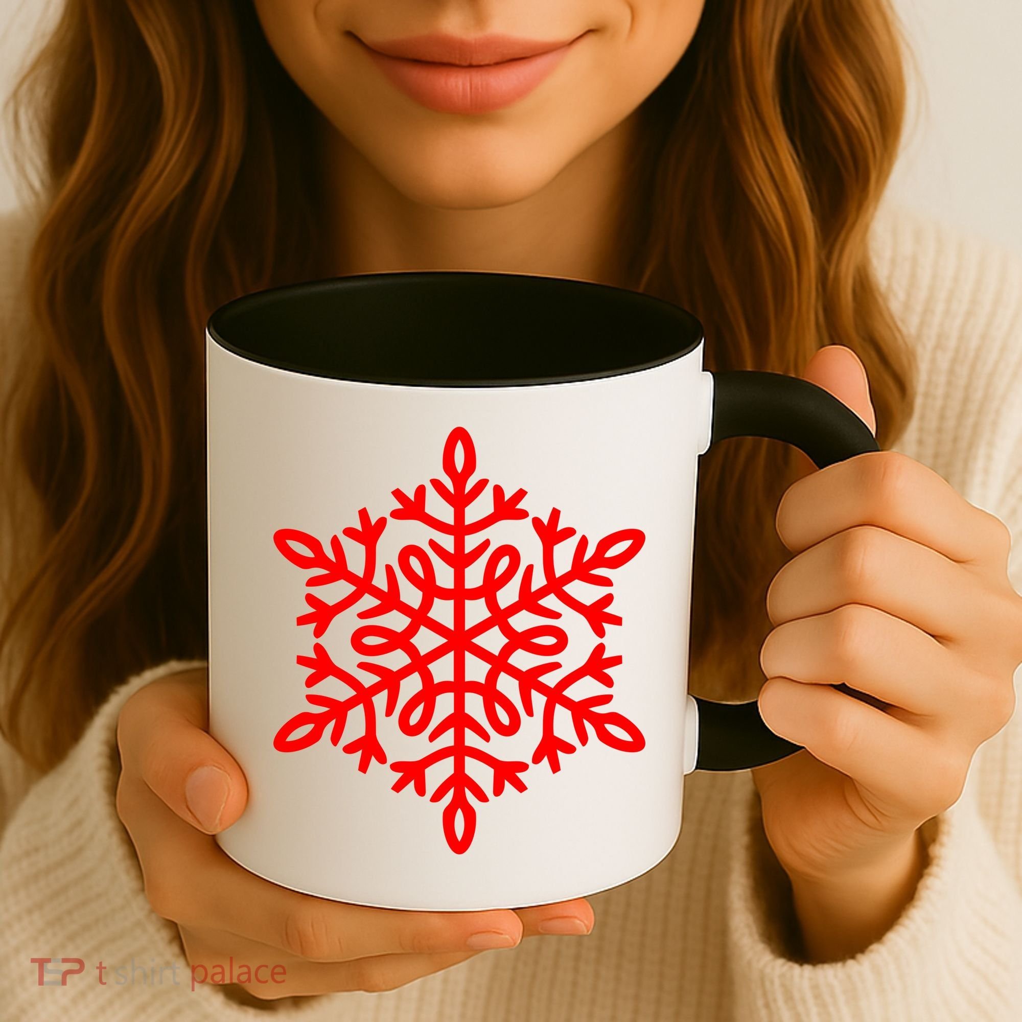 Big Snowflakes Christmas Coffee Mug
