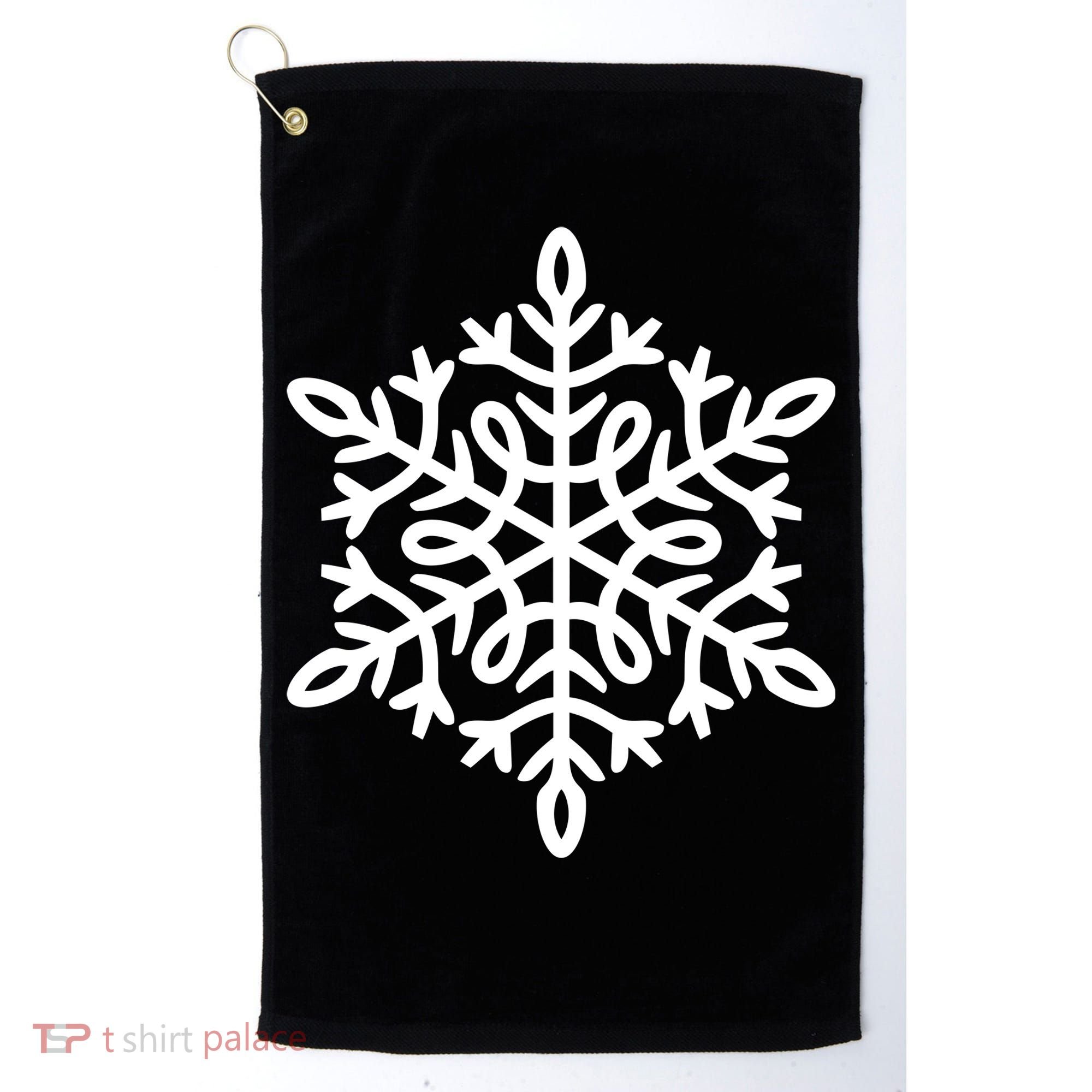 Big Snowflakes Christmas Golf Towel