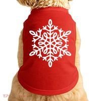 Big Snowflakes Christmas Doggie Tank thumb 0